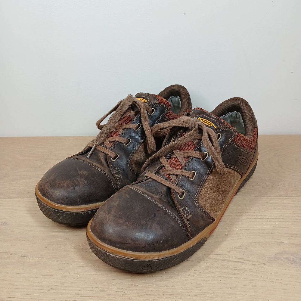 KEEN Austin Sneakers Men 11.5 Brown Leather Suede Lace Up Outdoor Casual Comfort